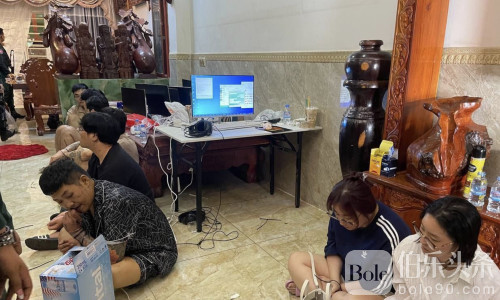 金边一诈骗窝点被端，7名韩国狗推被捕、假文件堆成山！