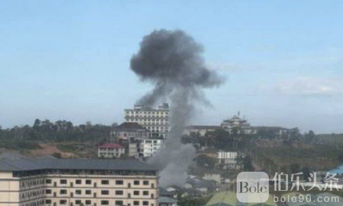 菩萨园区惨遭轰炸，火箭弹摧毁多栋豪宅！