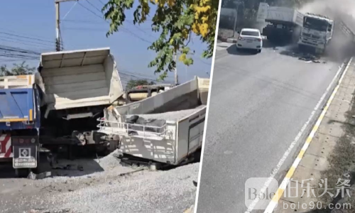 泰国气罐车石料车互撞，毒气泄漏全村险些被炸飞！