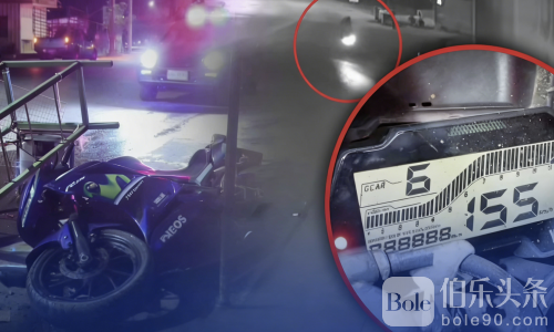 泰国弯道狂飙失控！骑车猛撞店铺两名缅甸男子重伤