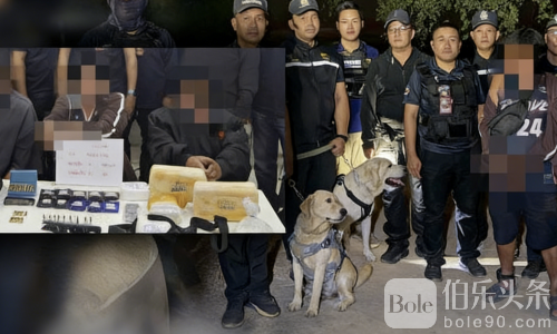 泰国三兄弟涉毒被捕！警方缴获枪支及数千颗毒品