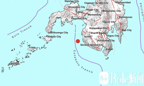菲律宾苏尔坦库达拉特近海地震群累计超3300次！