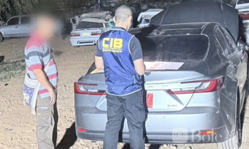 泰国前警官涉盗新车拆解被捕 凯美瑞车头还热着