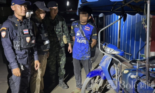 泰国边境严打走私！缅甸男子偷运柴油被捕