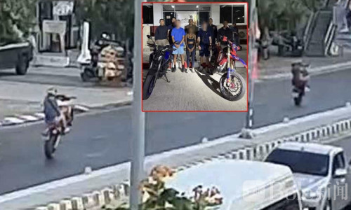 街头耍酷翻车！两名外国骑手在普吉“翘头飙车”被捕
