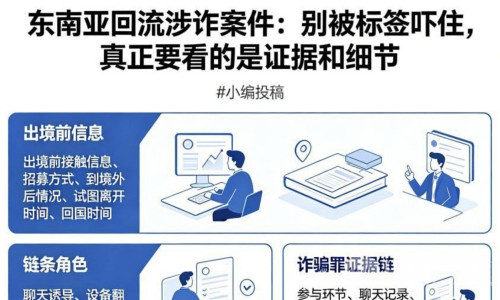 东南亚回来=诈骗犯？别被标签吓住，重要的是证据和细节