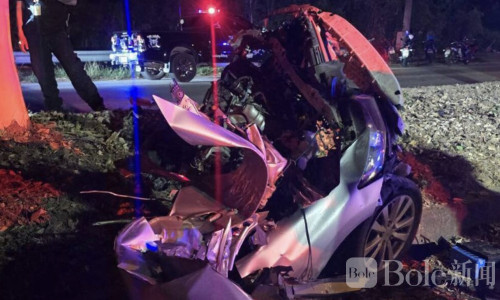 泰国呵叻府深夜惨烈车祸，24岁大学生送医不治身亡