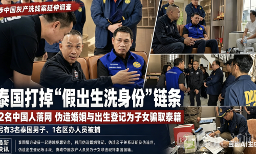 泰国“假出生证洗身份”黑链被端，2名中国人等6人落网！