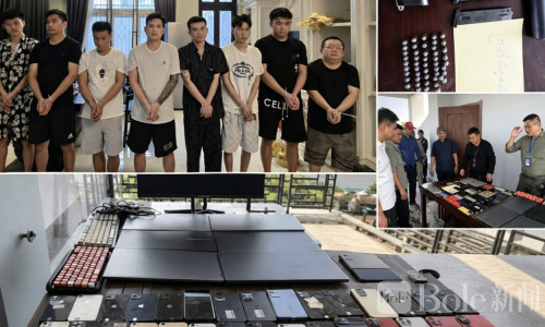 金边突袭网络诈骗窝点！8名中国人被抓，现场搜出枪弹