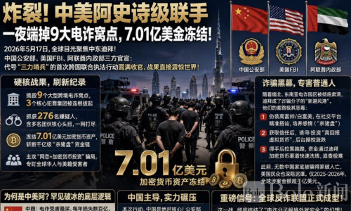中、美、阿联手！迪拜9大窝点被端，7.01亿美金被冻结