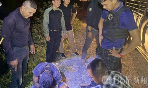 泰国毒贩交易现场被捕，当场痛哭流泪警方递纸巾安抚