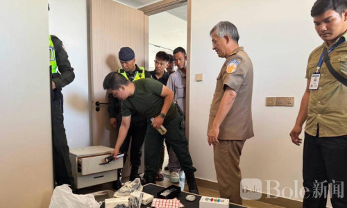 柬埔寨金边突查电诈窝点，两名中国男子被捕