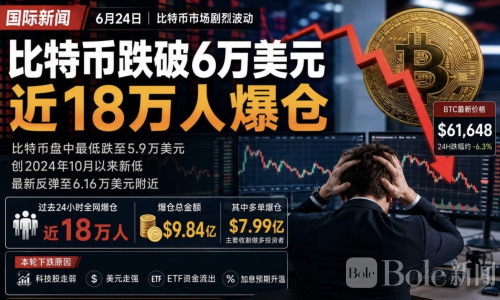 比特币闪崩跌破6万美元！近18万人爆仓，市场一夜“洗牌”