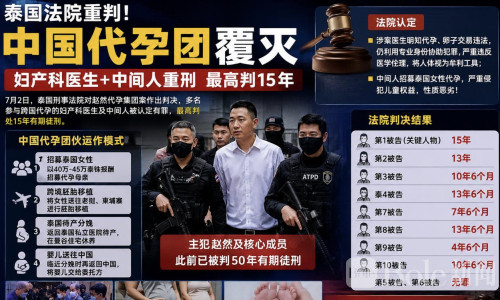 中国籍“赵然集团”跨国代孕黑网曝光！多名医师重判