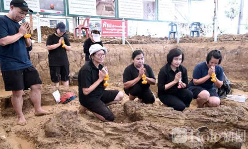 百年遗址现9具人骨+青铜器，泰国考古团队紧急保护性挖掘