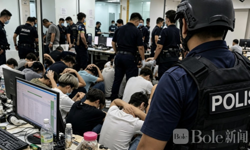 马来西亚突查世界杯赌球窝点，34人被捕含28名中国人