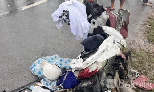 惨烈现场曝光！集装箱车撞毁多辆摩托，3人当场死亡