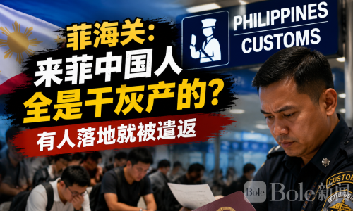 菲海关：来菲中国人全是干灰产的？有人落地就被遣返